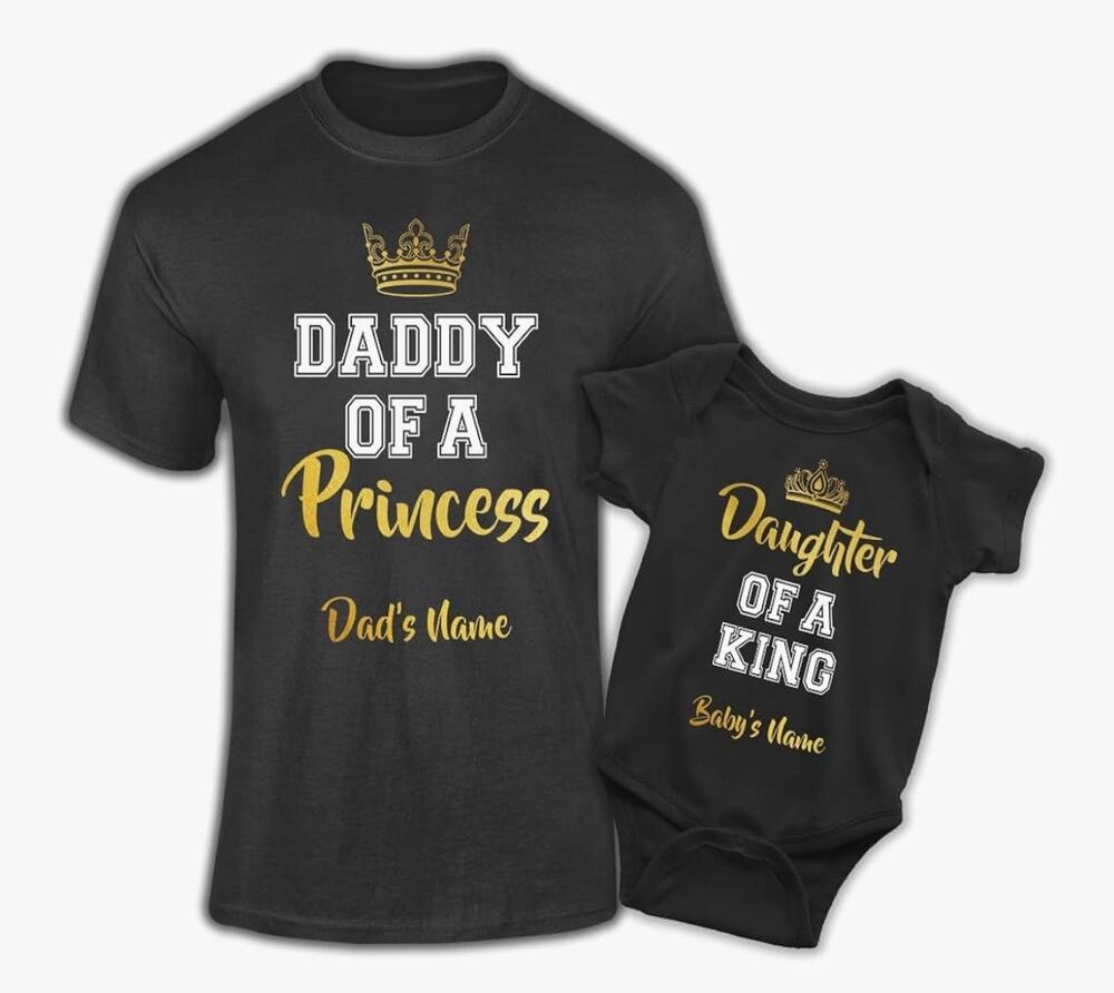 New Dad Matching First Time Daddy and Daughter Bodysuit Size L